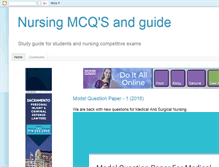Tablet Screenshot of nursingguide.net